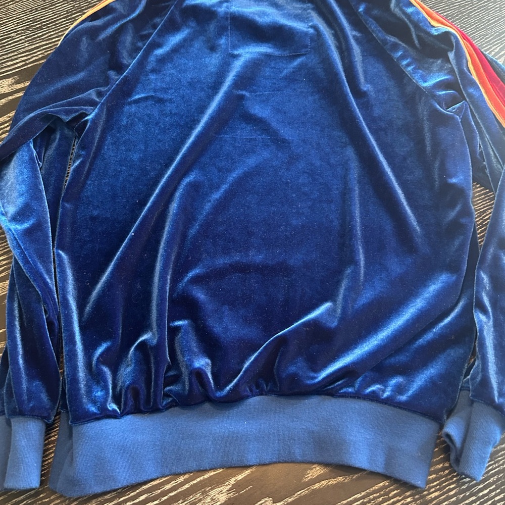 Aviator Nation Velour Rainbow Stripe Sweatshirt - Picture 7 of 9